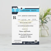 Invitation à l'anniversaire du carnet d'ordonnance (Debout devant)