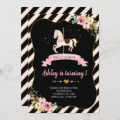 Invitation à l'anniversaire du carrousel (Devant / Derrière)
