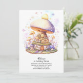 Invitation à l'anniversaire du champignon (Debout devant)