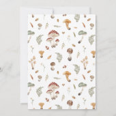 Invitation à l'anniversaire du champignon (Dos)