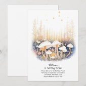 Invitation à l'anniversaire du champignon (Devant / Derrière)