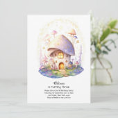 Invitation à l'anniversaire du champignon (Debout devant)