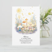 Invitation à l'anniversaire du champignon (Debout devant)