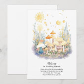 Invitation à l'anniversaire du champignon (Devant / Derrière)