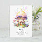 Invitation à l'anniversaire du champignon (Debout devant)