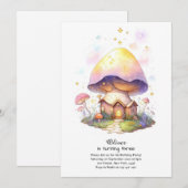 Invitation à l'anniversaire du champignon (Devant / Derrière)
