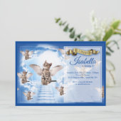 Invitation à l'anniversaire du chat du ciel (Debout devant)