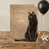 Invitation à l'anniversaire du chat noir