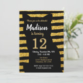 Invitation à l'anniversaire du chat noir / Glam / (Debout devant)