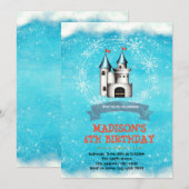 Invitation à l'anniversaire du château d'hiver (Devant / Derrière)