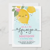 Invitation à l'anniversaire du citron Notre fête p (Devant)