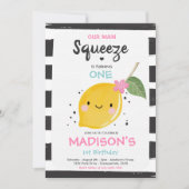 Invitation à l'anniversaire du citron Notre fête p (Devant)