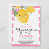 Invitation à l'anniversaire du citron Notre fête p (Devant)