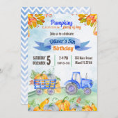 Invitation à l'anniversaire du Citrouille hydrogra (Devant / Derrière)