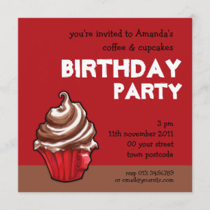 Invitation à l'anniversaire du Coffee Red