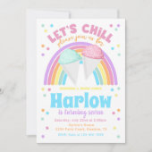 Invitation à l'anniversaire du cône de neige (Devant)