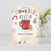 Invitation à l'anniversaire du cookie (Debout devant)