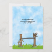 Invitation à l'anniversaire du cow-boy et du cheva (Dos)