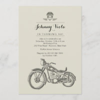 Invitation à l'anniversaire du cycliste