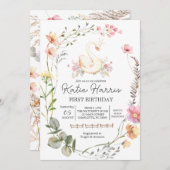 Invitation à l'anniversaire du cygne (Devant / Derrière)