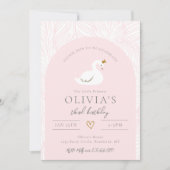 Invitation à l'anniversaire du cygne | Invitations (Devant)