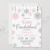 Invitation à l'anniversaire du flocon de neige de  (Devant)