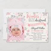 Invitation à l'anniversaire du flocon de neige - H (Devant)