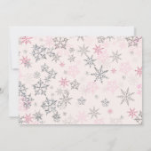 Invitation à l'anniversaire du flocon de neige - H (Dos)