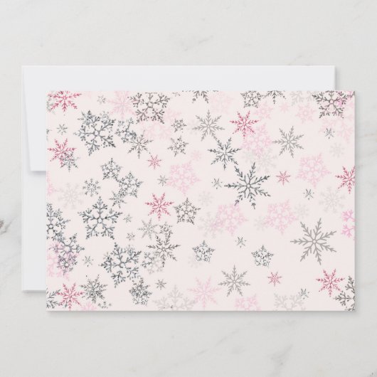 Invitation à l'anniversaire du flocon de neige - H (Dos)