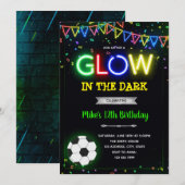 Invitation à l'anniversaire du football de footbal (Devant / Derrière)