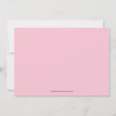 Invitation à l'anniversaire du gâteau sucré (Dos)