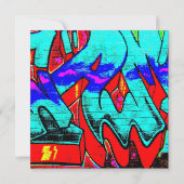 Invitation à l'anniversaire du graffiti (Dos)