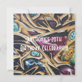 Invitation à l'anniversaire du graffiti (Dos)