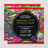 Invitation à l'anniversaire du graffiti (Devant / Derrière)