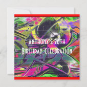 Invitation à l'anniversaire du graffiti (Dos)