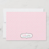 Invitation à l'anniversaire du hibou 1er avec phot (Dos)