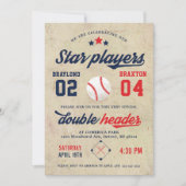 Invitation à l'anniversaire du Jeu de baseball (Devant)