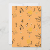 Invitation à l'anniversaire du jour de l'abeille (Dos)