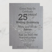 Invitation à l'anniversaire du lin chic et de l'ar (Devant / Derrière)