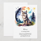 Invitation à l'anniversaire du loup (Devant / Derrière)
