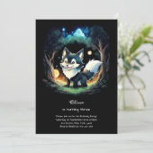Invitation à l'anniversaire du loup (Debout devant)