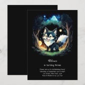Invitation à l'anniversaire du loup (Devant / Derrière)