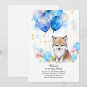 Invitation à l'anniversaire du loup (Devant / Derrière)