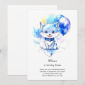 Invitation à l'anniversaire du loup (Devant / Derrière)
