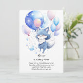 Invitation à l'anniversaire du loup (Debout devant)