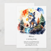 Invitation à l'anniversaire du loup (Devant / Derrière)