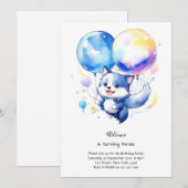 Invitation à l'anniversaire du loup (Devant / Derrière)