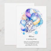 Invitation à l'anniversaire du loup (Devant / Derrière)