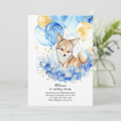 Invitation à l'anniversaire du loup (Debout devant)