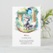 Invitation à l'anniversaire du loup (Debout devant)